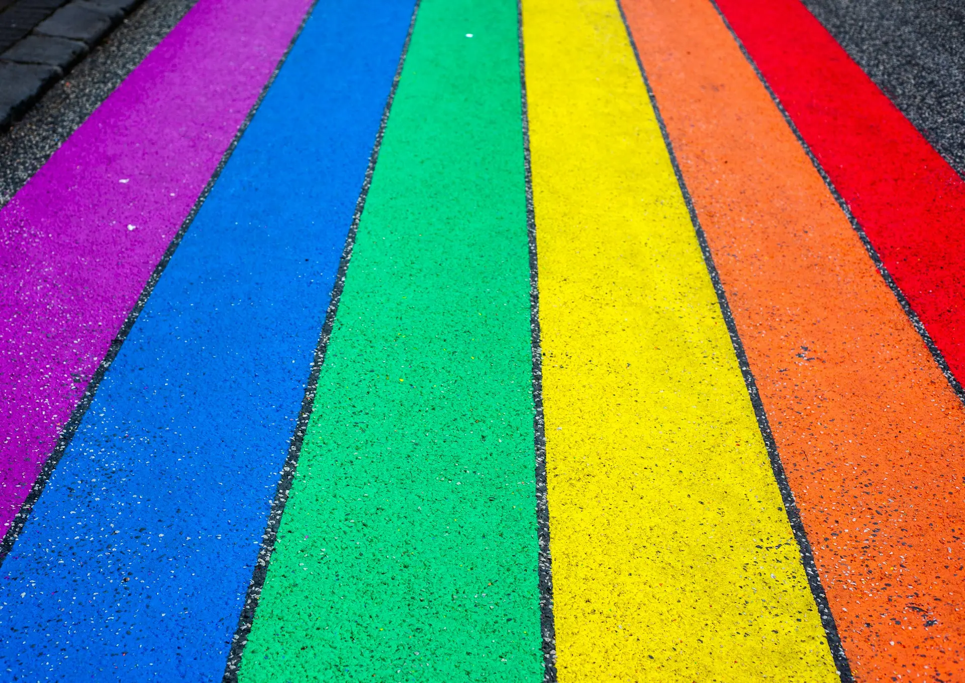 multicolored stripe painted surface